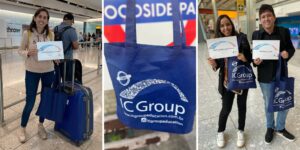 Alunos da ICGroup Education sendo recepcionados no aeroporto